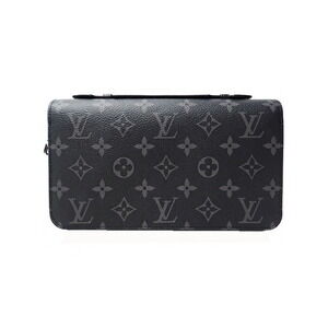 Louis Vuitton Monogram Eclipse Black Zippy Zip Around Long Wallet